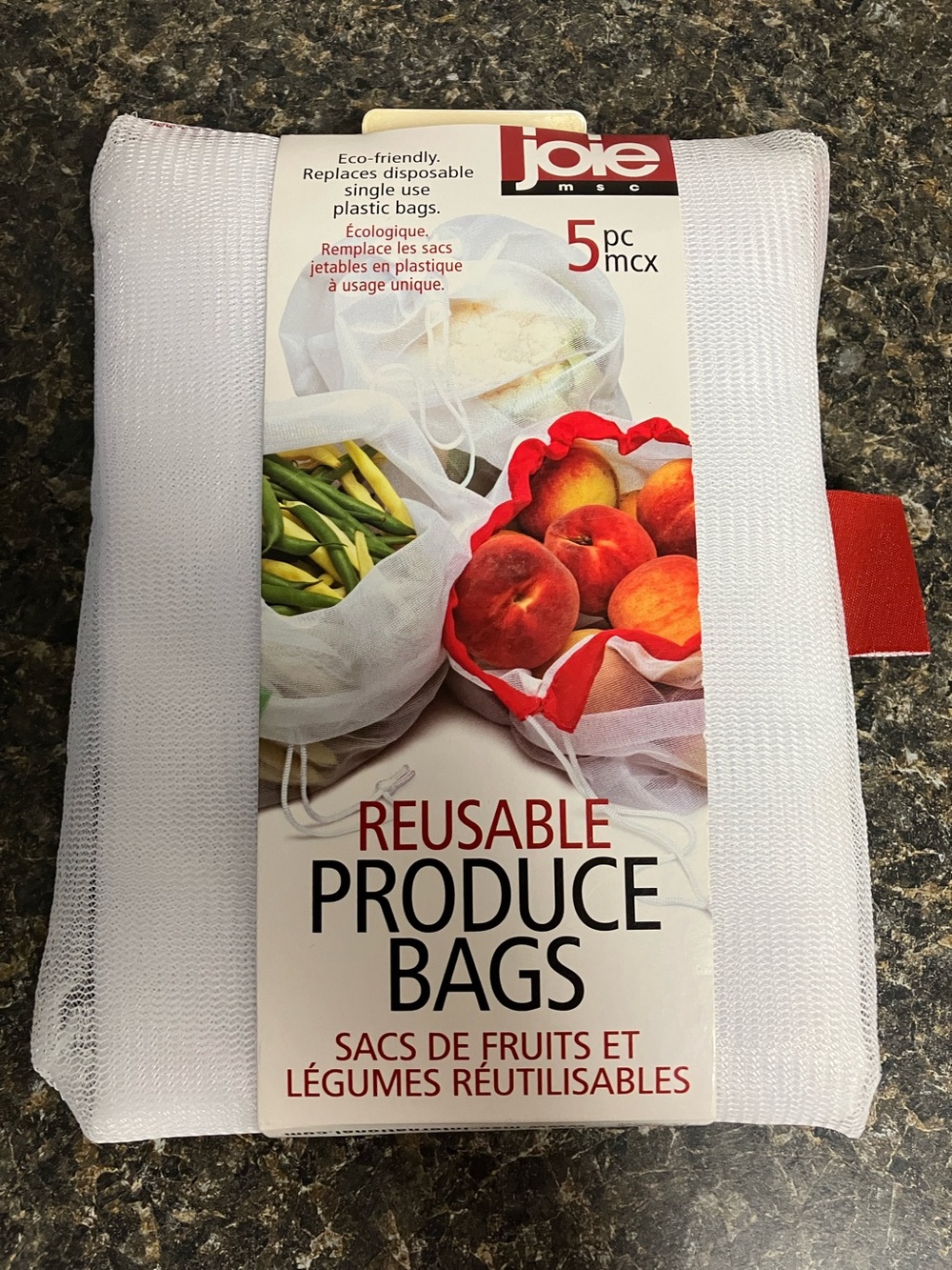 3/$15❤️ joie 5pc mesh reusable produce bags nwt
